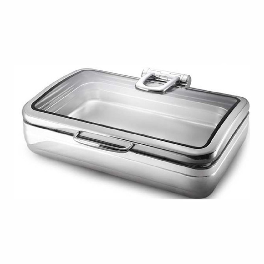 Rectangular Glass Dripless Chafer — 10 litres